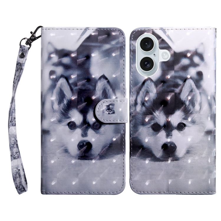 3D Painted Leather Phone Case, For iPhone 16 Pro Max, For iPhone 16 Pro, For iPhone 16 Plus������...