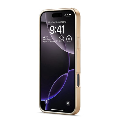 Fierre Shann Python Texture Electroplating PU Phone Case, For iPhone 16 Pro Max, For iPhone 16 Pr...