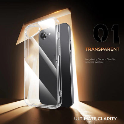 iPAKY Crystal Clear Series Shockproof PC + TPU Protective Phone Case, For iPhone 16e�������������...