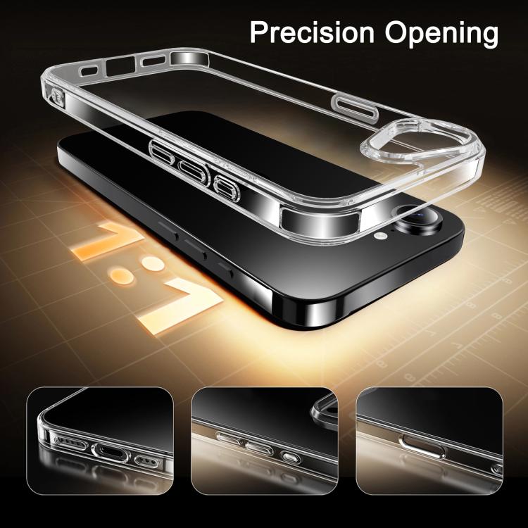 iPAKY Crystal Clear Series Shockproof PC + TPU Protective Phone Case, For iPhone 16e�������������...