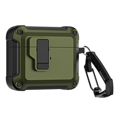 TPU + PC Wireless Bluetooth Earphone Protective Case with Switch Lock & Hook, For AirPods 3