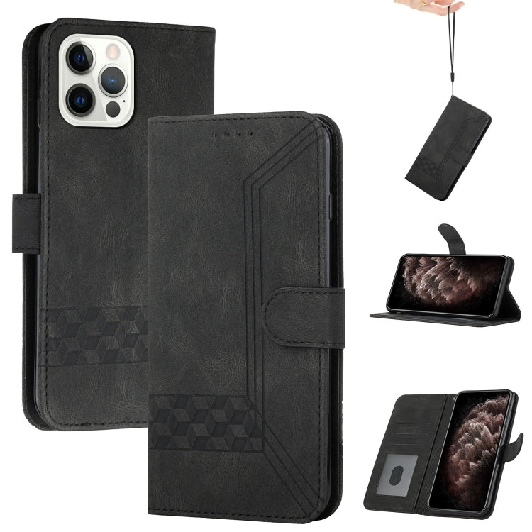 Cubic Skin Feel Flip Leather Phone Case
