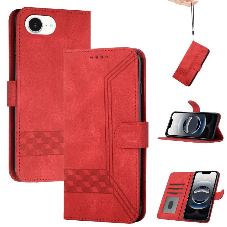Cubic Skin Feel Flip Leather Phone Case