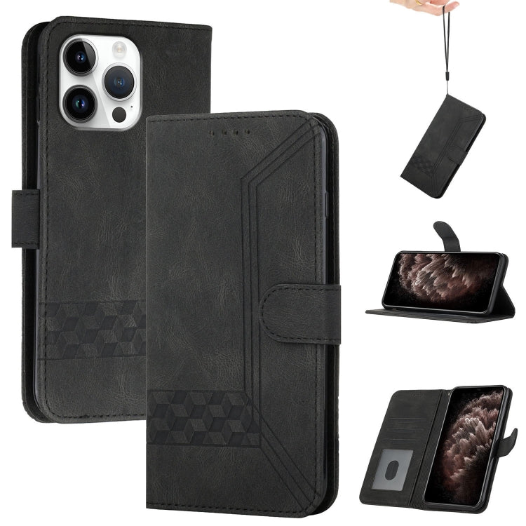 Cubic Skin Feel Flip Leather Phone Case