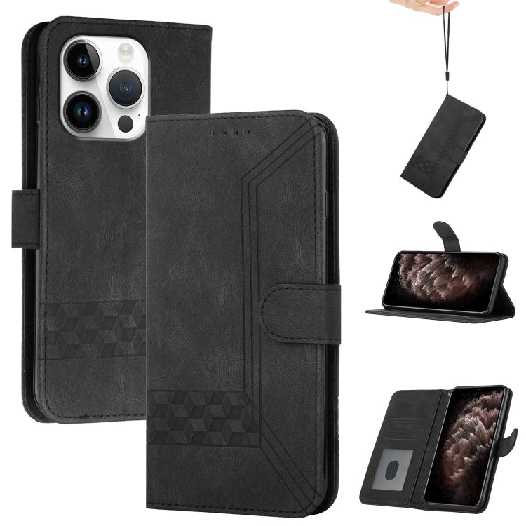Cubic Skin Feel Flip Leather Phone Case