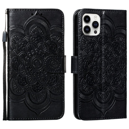 Mandala Embossing Pattern Horizontal Flip Leather Phone Case, For iPhone 16 Pro Max��������������...
