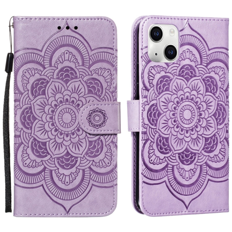 Mandala Embossing Pattern Horizontal Flip Leather Phone Case, For iPhone 16 Pro Max��������������...