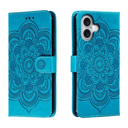 Mandala Embossing Pattern Horizontal Flip Leather Phone Case, For iPhone 16 Pro Max��������������...