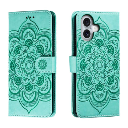 Mandala Embossing Pattern Horizontal Flip Leather Phone Case, For iPhone 16 Pro Max��������������...