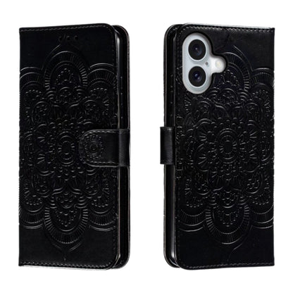 Mandala Embossing Pattern Horizontal Flip Leather Phone Case, For iPhone 16 Pro Max��������������...