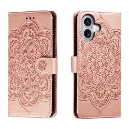 Mandala Embossing Pattern Horizontal Flip Leather Phone Case, For iPhone 16 Pro Max��������������...