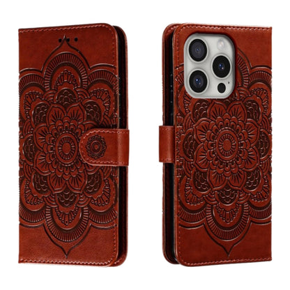 Mandala Embossing Pattern Horizontal Flip Leather Phone Case, For iPhone 16 Pro Max��������������...