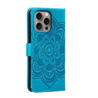 Mandala Embossing Pattern Horizontal Flip Leather Phone Case, For iPhone 16 Pro Max��������������...