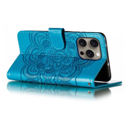 Mandala Embossing Pattern Horizontal Flip Leather Phone Case, For iPhone 16 Pro Max��������������...