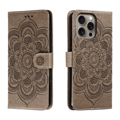 Mandala Embossing Pattern Horizontal Flip Leather Phone Case, For iPhone 16 Pro Max��������������...