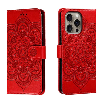 Mandala Embossing Pattern Horizontal Flip Leather Phone Case, For iPhone 16 Pro Max��������������...