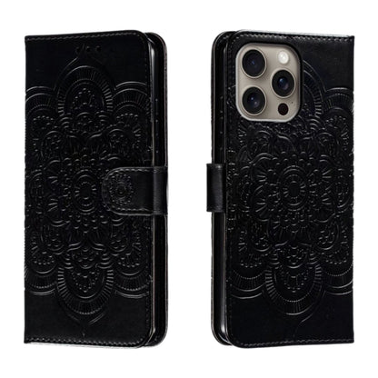 Mandala Embossing Pattern Horizontal Flip Leather Phone Case, For iPhone 16 Pro Max��������������...