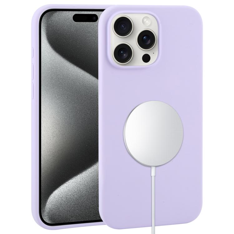 Liquid Silicone Full Coverage MagSafe Phone Case, For iPhone 16 Pro Max, For iPhone 16 Pro�������...