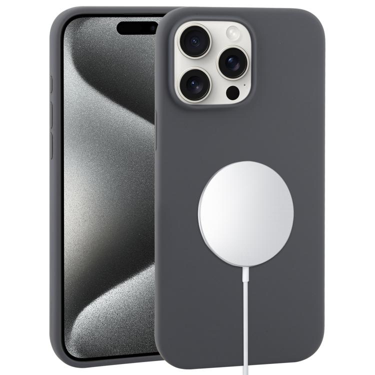 Liquid Silicone Full Coverage MagSafe Phone Case, For iPhone 16 Pro Max, For iPhone 16 Pro�������...