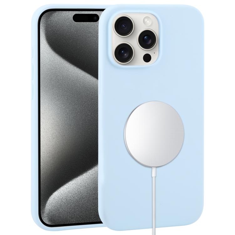 Liquid Silicone Full Coverage MagSafe Phone Case, For iPhone 16 Pro Max, For iPhone 16 Pro�������...
