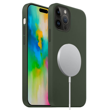 Liquid Silicone Full Coverage MagSafe Phone Case, For iPhone 16 Pro Max, For iPhone 16 Pro�������...