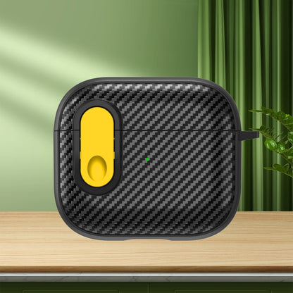 Carbon Fiber Texture Wireless Earphones Case with Security Lock, For AirPods Pro 2, For AirPods 3...