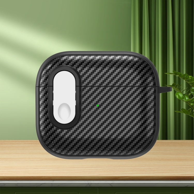 Carbon Fiber Texture Wireless Earphones Case with Security Lock, For AirPods Pro 2, For AirPods 3...