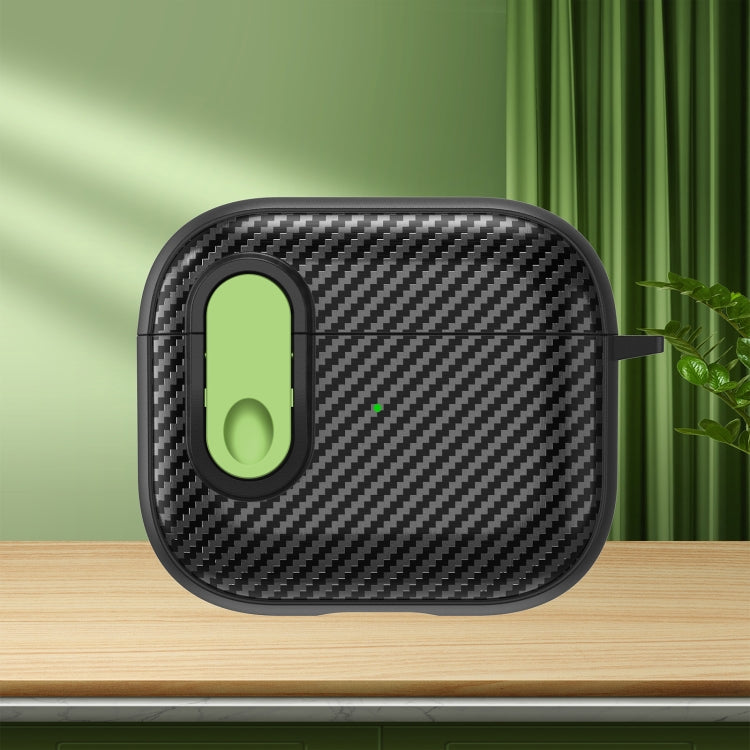 Carbon Fiber Texture Wireless Earphones Case with Security Lock, For AirPods Pro 2, For AirPods 3...