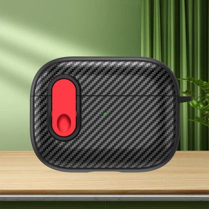 Carbon Fiber Texture Wireless Earphones Case with Security Lock, For AirPods Pro 2, For AirPods 3...