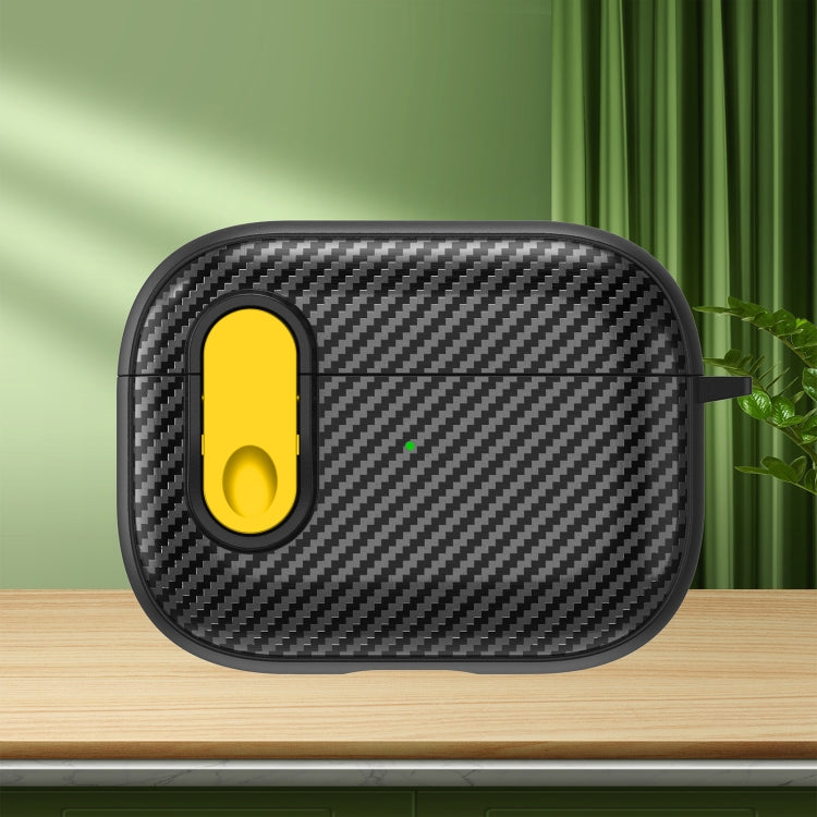 Carbon Fiber Texture Wireless Earphones Case with Security Lock, For AirPods Pro 2, For AirPods 3...