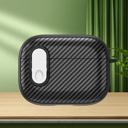 Carbon Fiber Texture Wireless Earphones Case with Security Lock, For AirPods Pro 2, For AirPods 3...