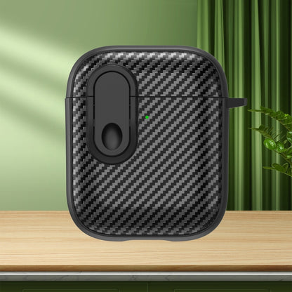 Carbon Fiber Texture Wireless Earphones Case with Security Lock, For AirPods Pro 2, For AirPods 3...