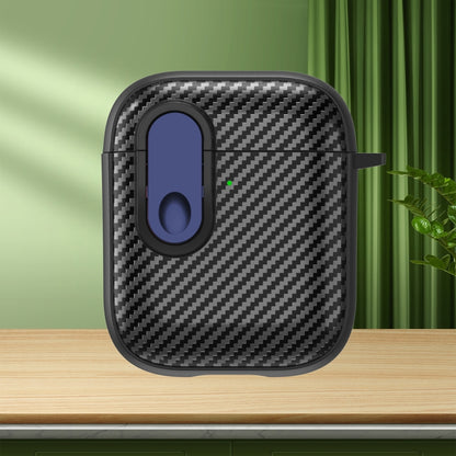 Carbon Fiber Texture Wireless Earphones Case with Security Lock, For AirPods Pro 2, For AirPods 3...