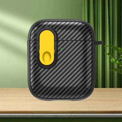 Carbon Fiber Texture Wireless Earphones Case with Security Lock, For AirPods Pro 2, For AirPods 3...