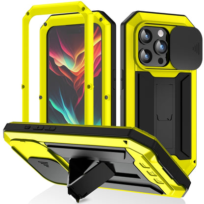 R-JUST Sliding Camera IP54 Life Waterproof Holder Phone Case, For iPhone 16e, For iPhone 16 Pro M...