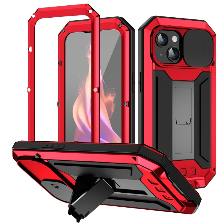 R-JUST Sliding Camera IP54 Life Waterproof Holder Phone Case, For iPhone 16e, For iPhone 16 Pro M...