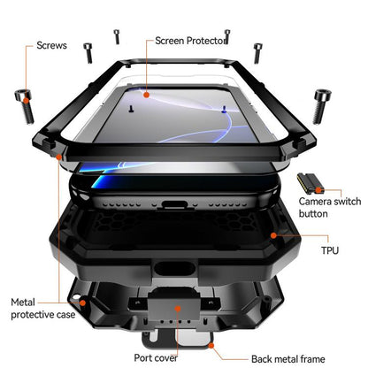 R-JUST Sliding Camera IP54 Life Waterproof Holder Phone Case