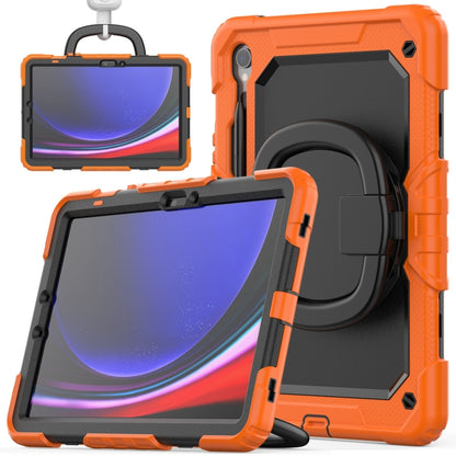 D Type Silicone Hybrid PC Tablet Case with Handle Holder, For Samsung Galaxy Tab S10 FE+���������...