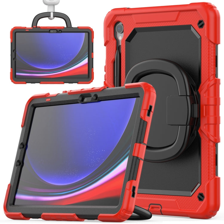 D Type Silicone Hybrid PC Tablet Case with Handle Holder, For Samsung Galaxy Tab S10 FE+���������...