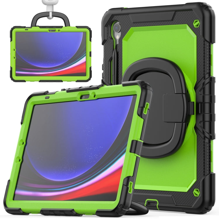 D Type Silicone Hybrid PC Tablet Case with Handle Holder, For Samsung Galaxy Tab S10 FE+���������...