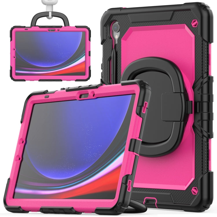 D Type Silicone Hybrid PC Tablet Case with Handle Holder, For Samsung Galaxy Tab S10 FE+���������...