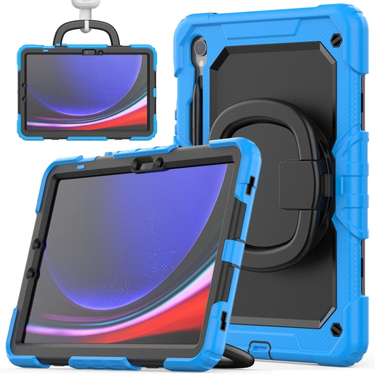 D Type Silicone Hybrid PC Tablet Case with Handle Holder, For Samsung Galaxy Tab S10 FE+���������...