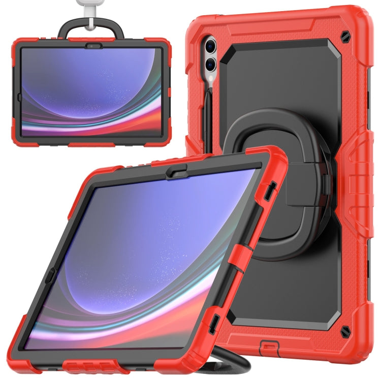 D Type Silicone Hybrid PC Tablet Case with Handle Holder, For Samsung Galaxy Tab S10 FE+���������...