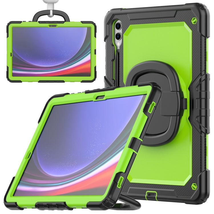 D Type Silicone Hybrid PC Tablet Case with Handle Holder, For Samsung Galaxy Tab S10 FE+���������...