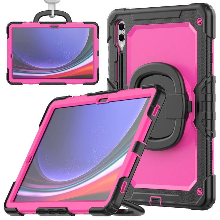 D Type Silicone Hybrid PC Tablet Case with Handle Holder, For Samsung Galaxy Tab S10 FE+���������...