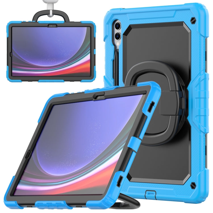 D Type Silicone Hybrid PC Tablet Case with Handle Holder, For Samsung Galaxy Tab S10 FE+���������...