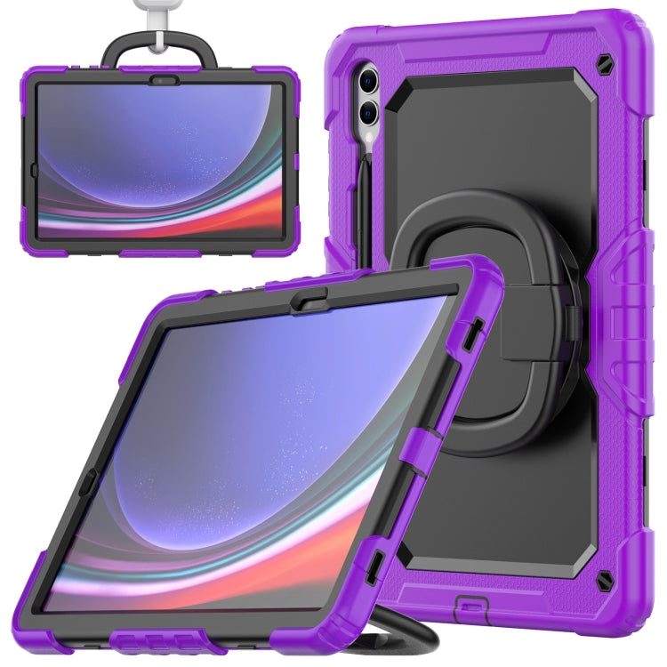 D Type Silicone Hybrid PC Tablet Case with Handle Holder, For Samsung Galaxy Tab S10 FE+���������...