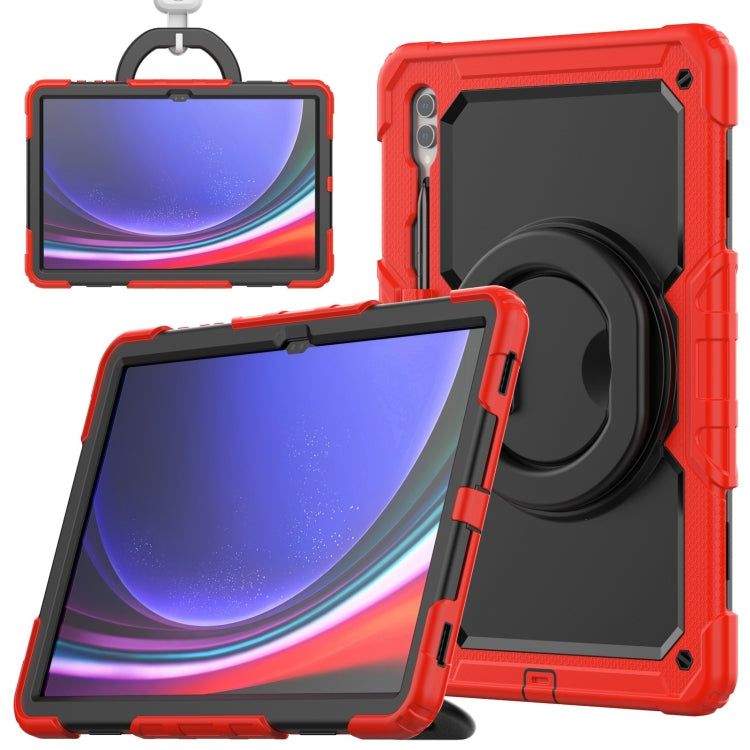 D Type Silicone Hybrid PC Tablet Case with Handle Holder, For Samsung Galaxy Tab S10 FE+���������...