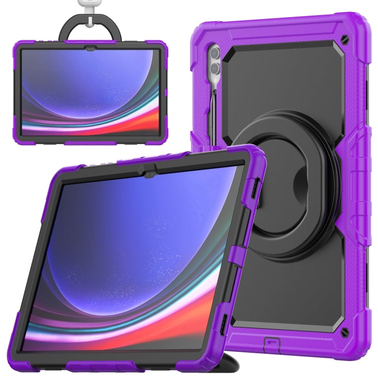 D Type Silicone Hybrid PC Tablet Case with Handle Holder, For Samsung Galaxy Tab S10 FE+���������...