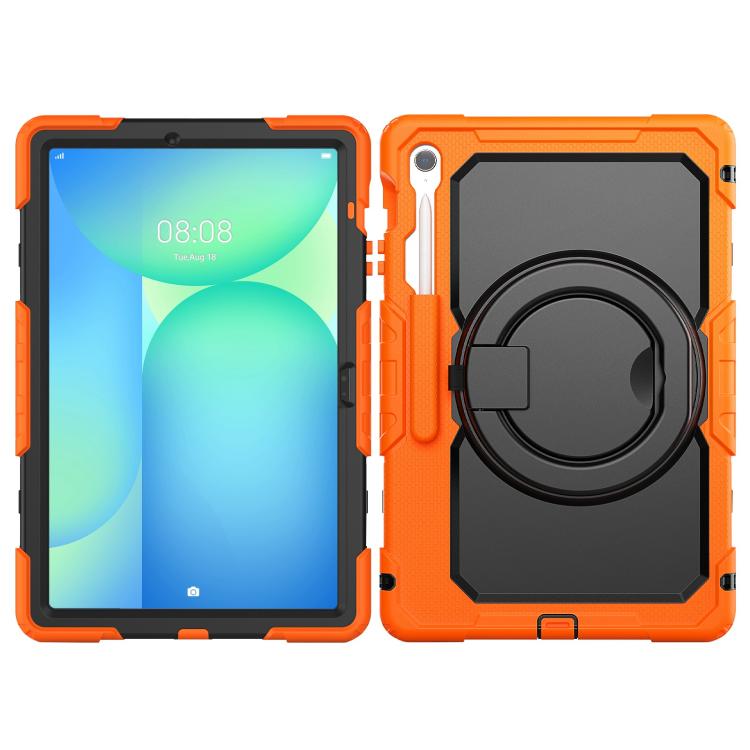 D Type Silicone Hybrid PC Tablet Case with Handle Holder, For Samsung Galaxy Tab S10 FE+���������...
